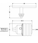 16 mm Konus B18 Zahnkranzbohrfutter Bohrfutter f�r Schlagbohrer Bohrmaschine